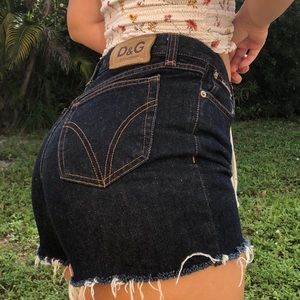 Dolce & Gabbana vintage denim cut off shorts 🦂